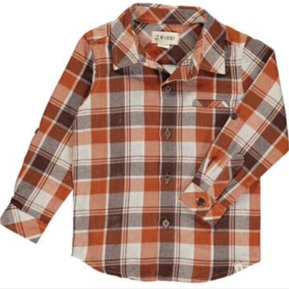 Me & Henry Atwood Rust Woven Shirt - Picture 1 of 1